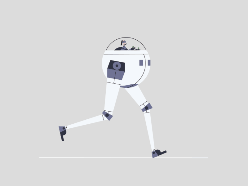 Moon runner 2d animation character animation character design loop motion run cycle