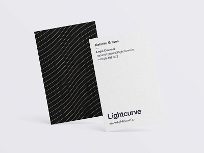 Lightcurve Stationary brand branding businesscards cards mockup stationary visitcards
