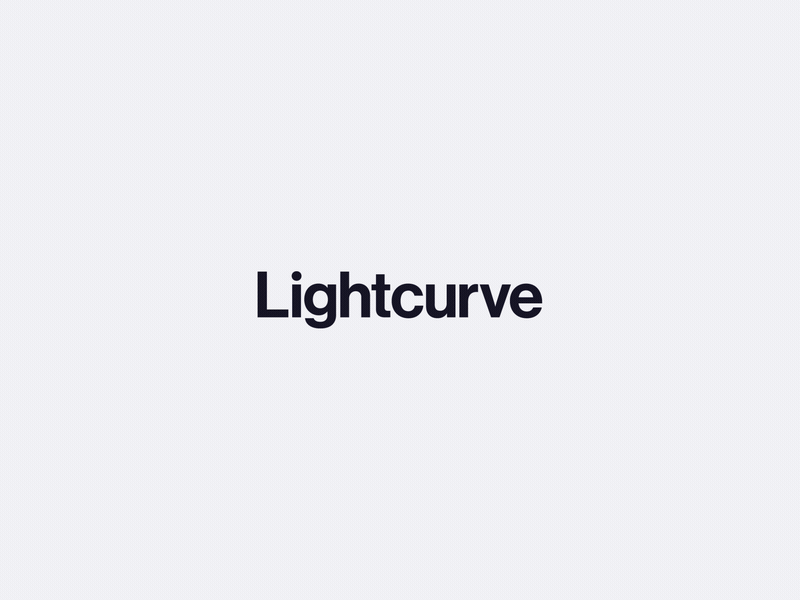 Lightcurve Branding Animation adobe after effects animation branding design logo loop motion type