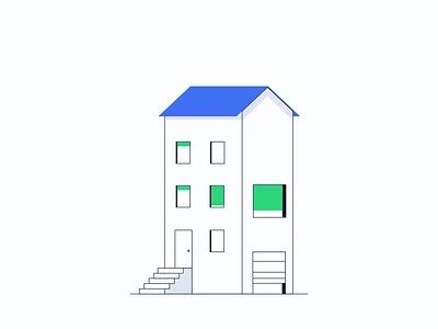 Lisk Mobile - Address 2d adobe design house house illustration illustration illustrator stairs