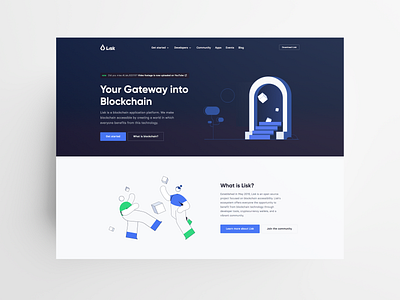 Lisk - Landing Page Illustrations