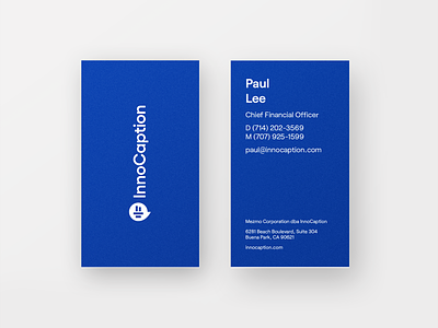 Business cards clean brand application branding business card business cards identity innocaption logo most most studios sound startup