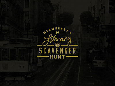 McSweeney's Literary Scavenger Hunt badge mcsweeneys san francisco school work vintage