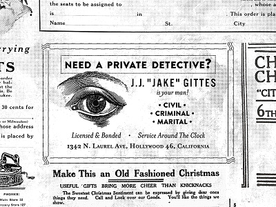 Chinatown 1920s ad chiantown detective private