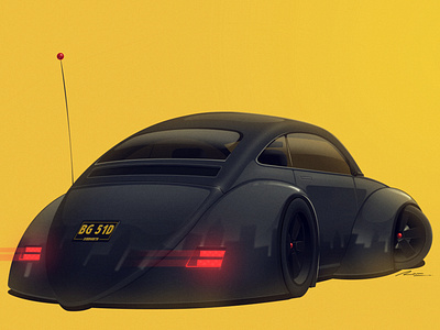 For the love of Bugs! adobe car car illustration creative digital art illustration photoshop restomod vw vw beetle