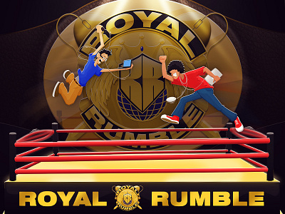 Royal Rumble character design graphic illustration quick