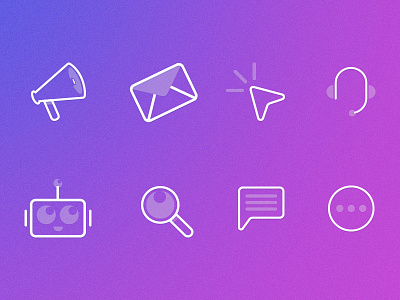 Customer Service Icon set