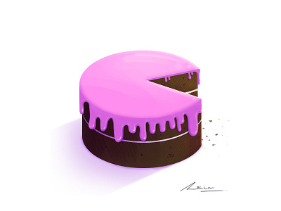 C 36 Days Of Type 36 days of type 36 days of type lettering 36days 3 c cake chocolate creative illustration