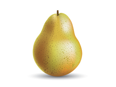 Pear - Vector Illustration fruit gradient mesh pear vector