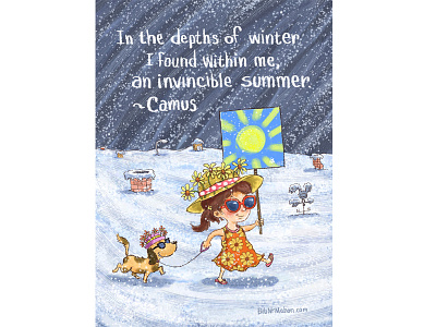 Invincible Summer camus childrens book childrens book art corel painter illustration kidlitart summer winter