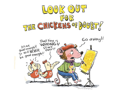 Chickens Of Doubt artists problems chickens humor kidlitart