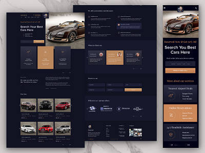 Landing page for a car sales and rental sa 3 100 adaptive adaptive design landing page landing page design photoshop web