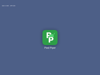 Daily UI - Pied piper app icon
