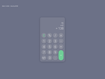 Daily UI - Calculator