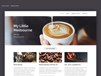Daily UI - Landing page branding coffee coffee bar daily 100 daily 100 challenge dailyui design logo typography ui ux vector web