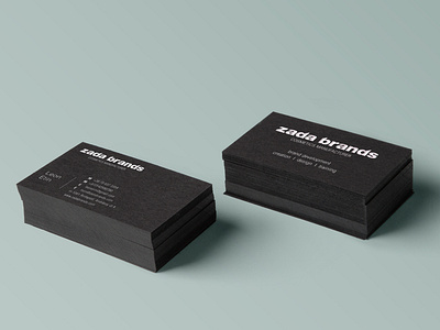 Zada brands business card