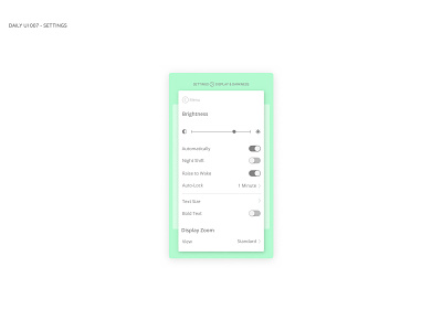 Settings screen app daily 100 daily 100 challenge dailyui design figma figmadesign flat icon sketch ui ux vector web