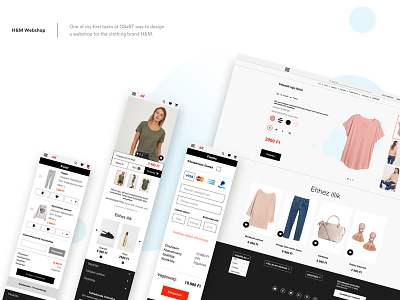 H&M web shop and application redesign app branding design hm logo redesign redesign concept typography ui ux vector web website