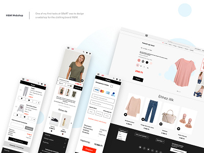 H&M web shop and application redesign