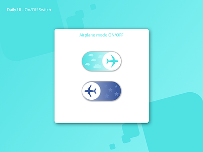Daily UI - On/Off Switch app daily 100 daily 100 challenge dailyui design flat illustration ui ux vector web