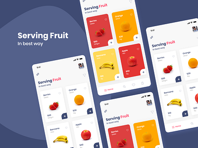 Fruit app app app design design design app digitaldesign fruit fruitapp fruits graphic mobile app mobile design ui ui design uidesign user experience user interface ux visual design wireframe