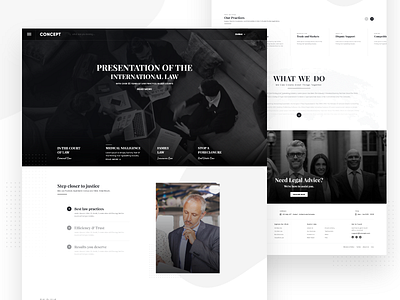 Concept Law Firm Website Design - Dubai concept corporate design dribbble dubai home screen homepage design landing page law firm lawyer mockup ui ui design uidesign ux