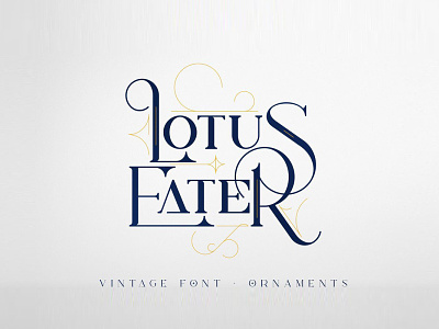 Lotus Eater – Vintage Font Sample