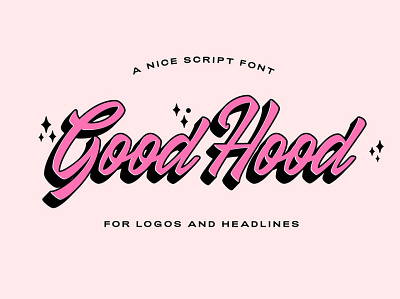 GoodHood Brush Script Font font font design freebies