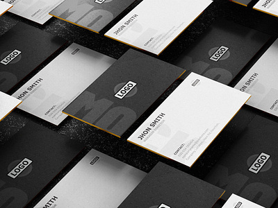 Business Card Corporate Branding Mockup Free PSD