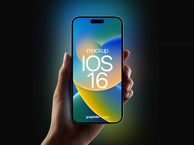 iPhone 14 Pro Max Mockup with Backlight Free PSD