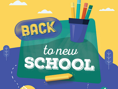 Back To School 🎒🎉 backtoschool child flat illustration school