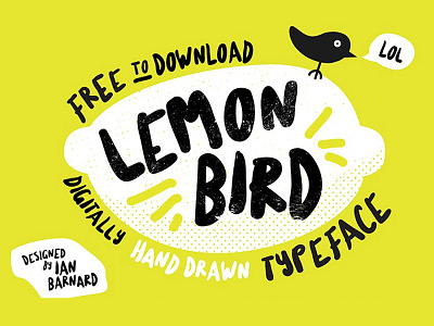 Lemonbird Font hand crafted handdrawn