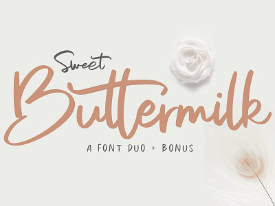 Sweet Buttermilk (Free Edition) font handwriting sweet