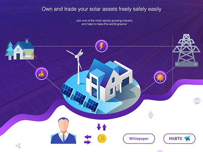 Free* Isometric Crypto Web UI PSD crypto psd template web web templates