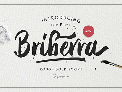 Free* Briberra – Rough Bold Script (Demo) bold font font design script font