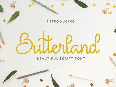 Free* Butterland Script Font font freebies script font