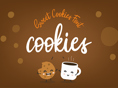 Free* Sweet Cookies Font font font design freebies