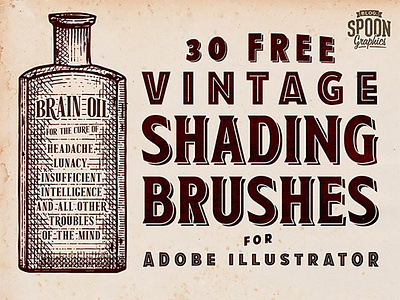 30 Vintage Shading Brushes brush freebies vintage