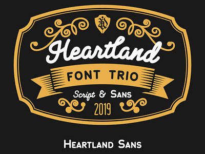 Heartland Font (Free Sample) font font design freebies