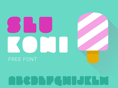 Slukoni Fat Font font font design freebies