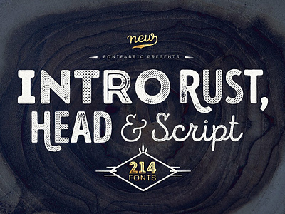 Intro Rust Demo Font font font design freebies