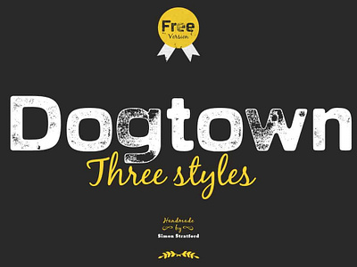 Free* Dogtown Font font font design freebies