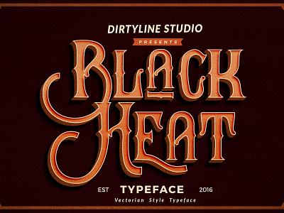 Black Heat Font font font design freebies