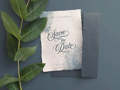 Free* PSD Mockup Wedding Invite with Envelope design freebies invitation mockup