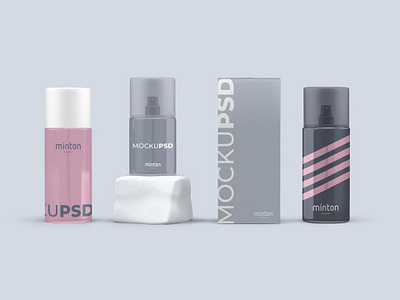 Free* Spray Cosmetics Mockup