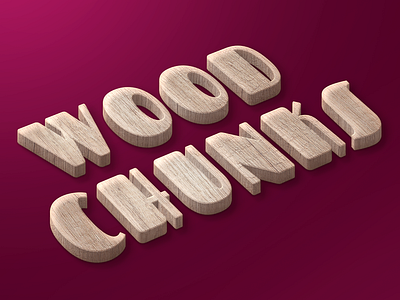 Wood Chunks Text Style freebies text effect wood