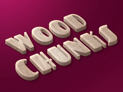 Wood Chunks Text Style