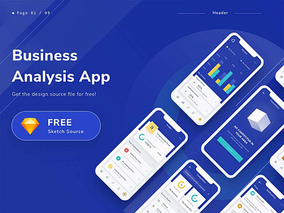 Business Analysis App Free UI business freebies ui
