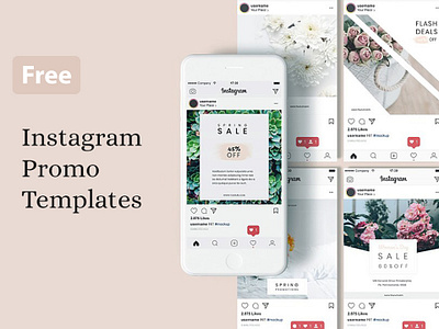 Instagram Promo Templates Free PSD freebies instagram promo template