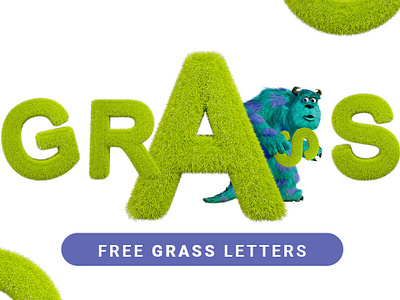 GrassFree Font PNG font freebies